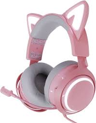 Auriculares Rosas para Juegos